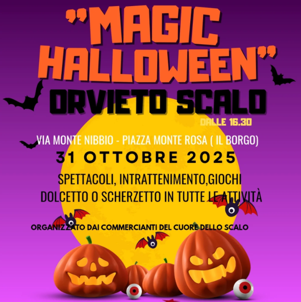 poster magic halloween orvieto scalo